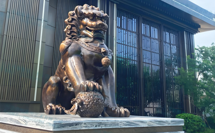 定制銅天安門獅子雕塑，致敬中華文化