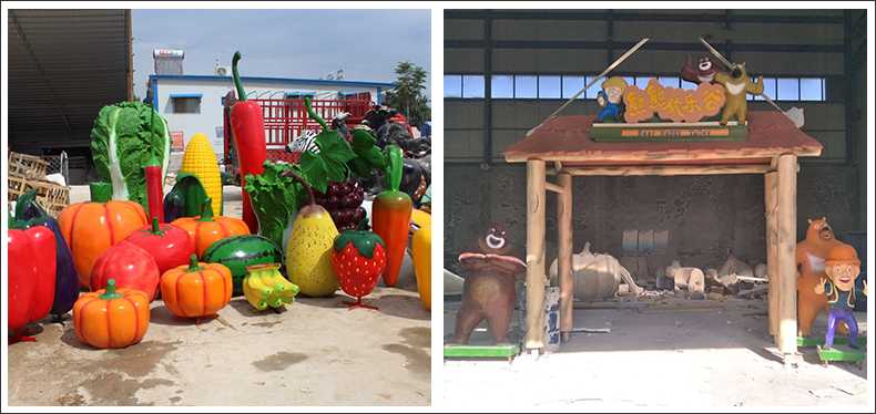 仿真蔬菜水果擺件，卡通玻璃鋼門頭