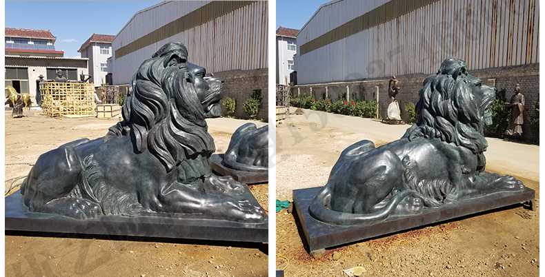 匯豐銀行銅獅子，銅雕塑廠家，歐式銅獅子