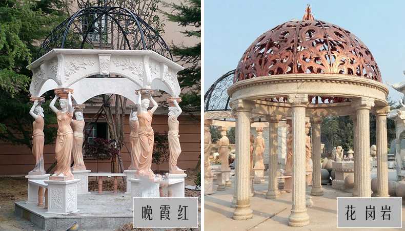 歐式景觀涼亭，大理石涼亭，石雕景觀涼亭