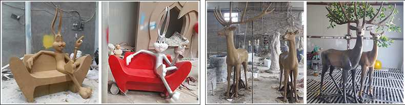 玻璃鋼雕塑制作流程，仿真景觀雕塑廠家